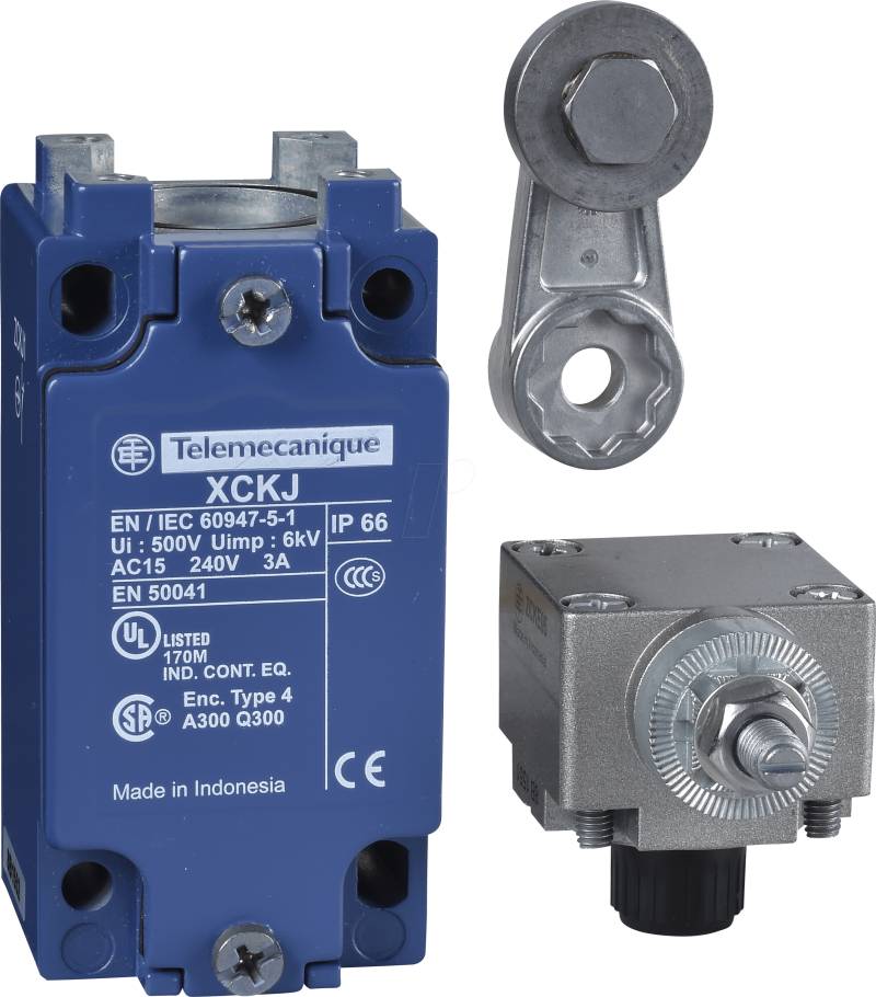 XCKJ10511H29 - Positionsschalter, Rollenhebel, 1 Schließer/1 Öffner, 44 x 40 x von TELEMECANIQUE SENSORS