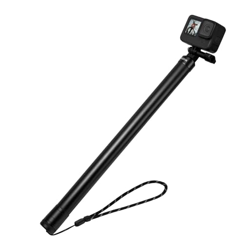TELESIN 106 Zoll Ultra Langer Selfie-Stick (verbesserte 2,7 Meter) Kohlefaser Handheld ausziehbar Stange Einbeinstativ für GoPro Hero 13 12 11 10 9 8 Max, DJI OSMO Action Insta 360 Action-Kameras von TELESIN