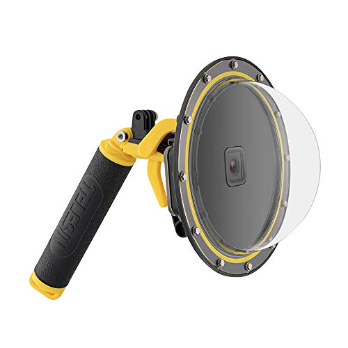 TELESIN Dome Port für GoPro Hero 9 Kamera Zubehör, Unterwasser 6" GoPro Dome Port Abdeckkoffer mit Floating Bobber Handle + Trigger für Go Pro Hero 9 Black TELESIN Dome Port für GoPro Hero 9 Kamera Zubehör, Unterwasser 6" GoPro Dome Port Abdeckkoffer mit Floating Bobber Handle + Trigger für Go Pro Hero 9 Black von TELESIN°