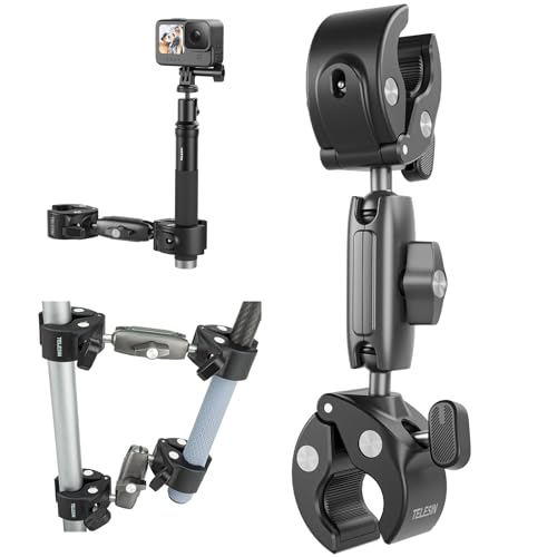 TELESIN Double Clamp Halterung Fahrrad und Motorrad Halterung für GoPro Hero 13 12 11 10 9 8 7 6 5 4 3, Lenker Halterung für DJI Osmo Action 5 Pro 4 3 Pocket 3 Insta360 X5 X4 Action Kamera Zubehör TELESIN Double Clamp Halterung Fahrrad und Motorrad Halterung für GoPro Hero 13 12 11 10 9 8 7 6 5 4 3, Lenker Halterung für DJI Osmo Action 5 Pro 4 3 Pocket 3 Insta360 X5 X4 Action Kamera Zubehör von TELESIN