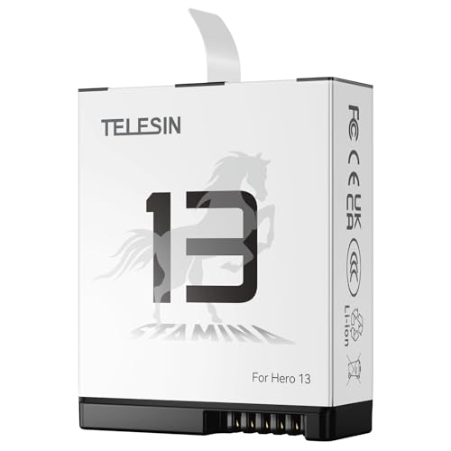 TELESIN Enduro Akku für GoPro 13, Langlebig große Kapazität wie Original Enduro Akkus unterstützen Schnellladung für Go Pro Hero 13 Action Kamera Ladegerät Zubehör TELESIN Enduro Akku für GoPro 13, Langlebig große Kapazität wie Original Enduro Akkus unterstützen Schnellladung für Go Pro Hero 13 Action Kamera Ladegerät Zubehör von TELESIN