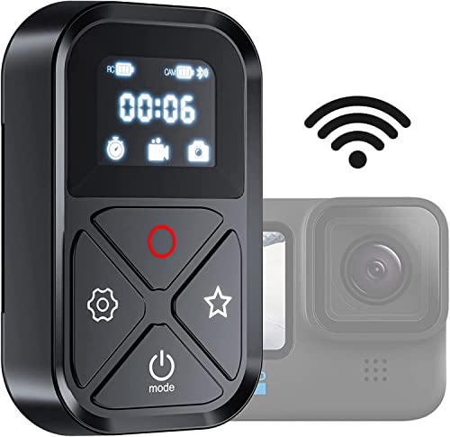TELESIN Kabellose Bluetooth-Fernbedienung kompatibel mit Gopro Hero 12/11/10/9 8/Max wasserdichte Kamera-Controller-Fernbedienung mit Armband von TELESIN