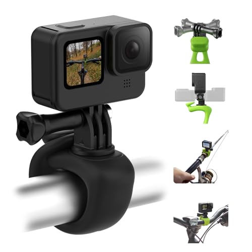 TELESIN° Kamera 360 Gurthalterung Flexibles Wickelband Fahrrad Motorrad Lenkerrohr Überrollbügel Stockstange Skihalter Zubehör für GoPro Max Hero 12 11 10 9 Insta360 X3 DJI Action 3 4 Osmo Pocket von TELESIN