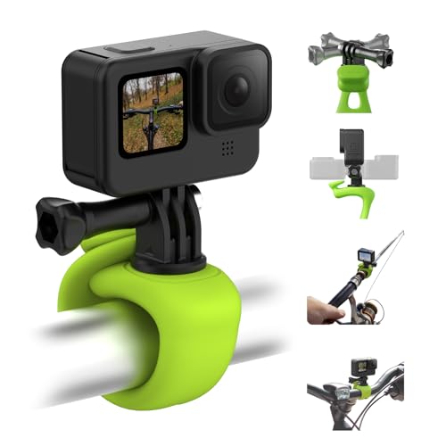 TELESIN° Kamera 360 Gurthalterung Flexibles Wickelband Fahrrad Motorrad Lenkerrohr Überrollbügel Stockstange Skihalter Zubehör für GoPro Max Hero 12 11 10 9 Insta360 X3 DJI Action 3 4 Osmo Pocket von TELESIN