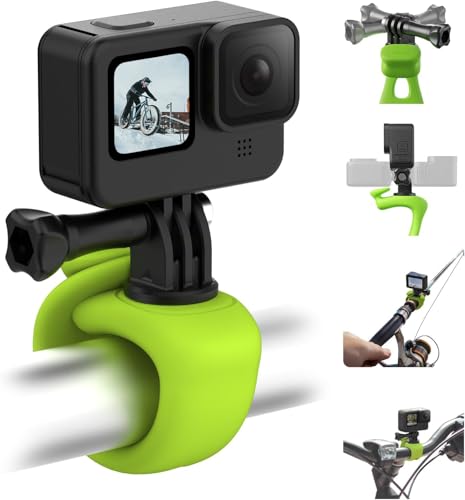 TELESIN° Kamera 360 Gurthalterung Flexibles Wickelband Fahrrad Motorrad Lenkerrohr Überrollbügel Stockstange Skihalter Zubehör für GoPro Max Hero 12 11 10 9 Insta360 X3 DJI Action 3 4 Osmo Pocket von TELESIN°