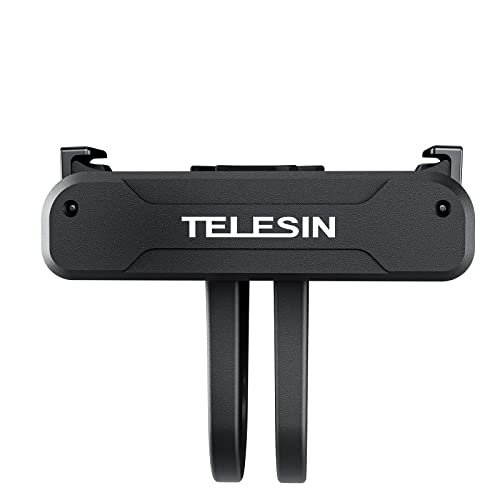 TELESIN Magnetische Adapterhalterung für DJI Action 5 Pro Action 4/3 mit Adapteranschluss für DJI Action 5 Pro/4/3, Magnetische Adapterhalterung mit Zwei Krallen Zubehör von TELESIN