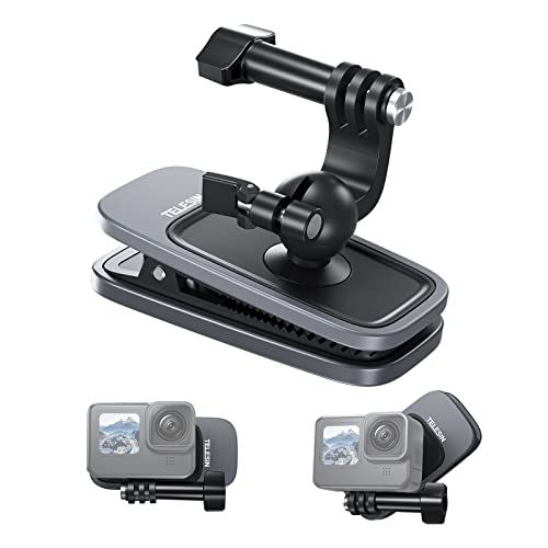 TELESIN Magnetische Rucksackgurt Halterung für GoPro Hero 13/12/11/10/9/8/7/6 Max, DJI OSMO Action 5 Pro 4 3, Insta360 X5 X4, mit 360° Drehbarer, Schnell lösbarer Klemmhalterung, Action Kamera Zubehör TELESIN Magnetische Rucksackgurt Halterung für GoPro Hero 13/12/11/10/9/8/7/6 Max, DJI OSMO Action 5 Pro 4 3, Insta360 X5 X4, mit 360° Drehbarer, Schnell lösbarer Klemmhalterung, Action Kamera Zubehör von TELESIN