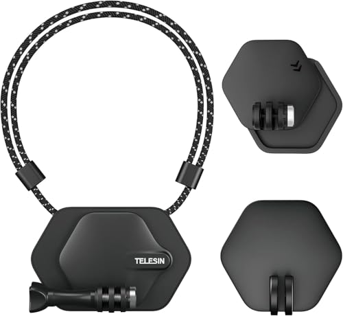 TELESIN Magnetische Hals Halterung für GoPro Hero 13/12/11/10/9/8/7/6, DJI Osmo Action 5 Pro/4/3, Insta360 X5/X4/X3, Brust Gurthalter mit Schnellwechselbasis, Action-Kameras Zubehör TELESIN Magnetische Hals Halterung für GoPro Hero 13/12/11/10/9/8/7/6, DJI Osmo Action 5 Pro/4/3, Insta360 X5/X4/X3, Brust Gurthalter mit Schnellwechselbasis, Action-Kameras Zubehör von TELESIN
