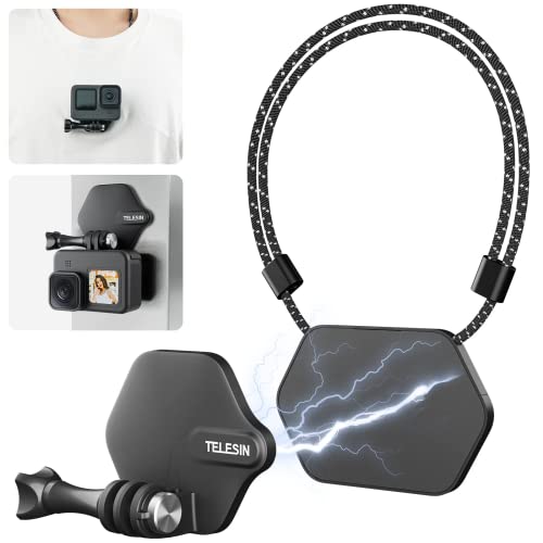 TELESIN Magnetische Snap Halterung für GoPro Hero 13/12/11/10/9/8, DJI Osmo Action 5 Pro/4/3, Insta360 X5 X4, Brusthalterung mit Schnellverschluss, Smartphone und die meisten Action-Kameras Zubehör TELESIN Magnetische Snap Halterung für GoPro Hero 13/12/11/10/9/8, DJI Osmo Action 5 Pro/4/3, Insta360 X5 X4, Brusthalterung mit Schnellverschluss, Smartphone und die meisten Action-Kameras Zubehör von TELESIN