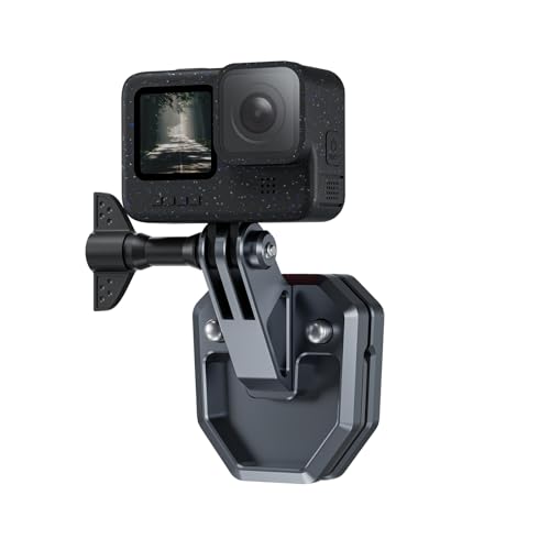 TELESIN Motorrad Windschutzscheiben Aluminium Halterung Klemme Clip kompatibel mit Hero 13 12 11 10 9 Insta360 X4 X3 Ace Pro Osmo Action 5 Pro 4 3 2 Motorrad Zubehör Action Kamera Zubehör von TELESIN