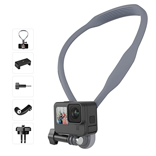 TELESIN POV/VLOG Action-Kamera Hals Halterung Mount mit magnetischen Design, Multi-Winkel einstellbar Hals Unterstützung, Action-Kamera Halterung Unterstützung für GoPro/Insta360/DJI/Smartphone TELESIN POV/VLOG Action-Kamera Hals Halterung Mount mit magnetischen Design, Multi-Winkel einstellbar Hals Unterstützung, Action-Kamera Halterung Unterstützung für GoPro/Insta360/DJI/Smartphone von TELESIN