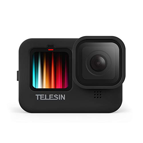 TELESIN Silikonhülle für GoPro Hero 12 Hero 11 Hero 10 Hero 9 Black, Hülle Gehäuse für GoPro Hero 12 11 10 9 Hero12 Hero11 Hero10 Hero9 Schutzhülle von TELESIN