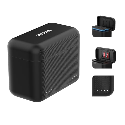 TELESIN Akku-Ladegerät für Insta360 X3 Schnellladehub mit Micro-SD-Kartensteckplätzen und USB-Typ-C-Kabel 2-Kanal-Schnellladestation, schnelles Aufladen bis zu 100% in 65 MinutenKompatibel mit PD3.0 TELESIN Akku-Ladegerät für Insta360 X3 Schnellladehub mit Micro-SD-Kartensteckplätzen und USB-Typ-C-Kabel 2-Kanal-Schnellladestation, schnelles Aufladen bis zu 100% in 65 MinutenKompatibel mit PD3.0 von TELESIN