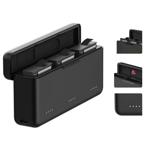 Triple Akkuladegerät für DJI Osmo Action 4 3, USB-Schnellladehülle mit Typ-C-Kabel kompatibel mit dem Originalakku von DJI Osmo Action 4 3, Actionkamera ladegerät Zubehör Triple Akkuladegerät für DJI Osmo Action 4 3, USB-Schnellladehülle mit Typ-C-Kabel kompatibel mit dem Originalakku von DJI Osmo Action 4 3, Actionkamera ladegerät Zubehör von TELESIN°