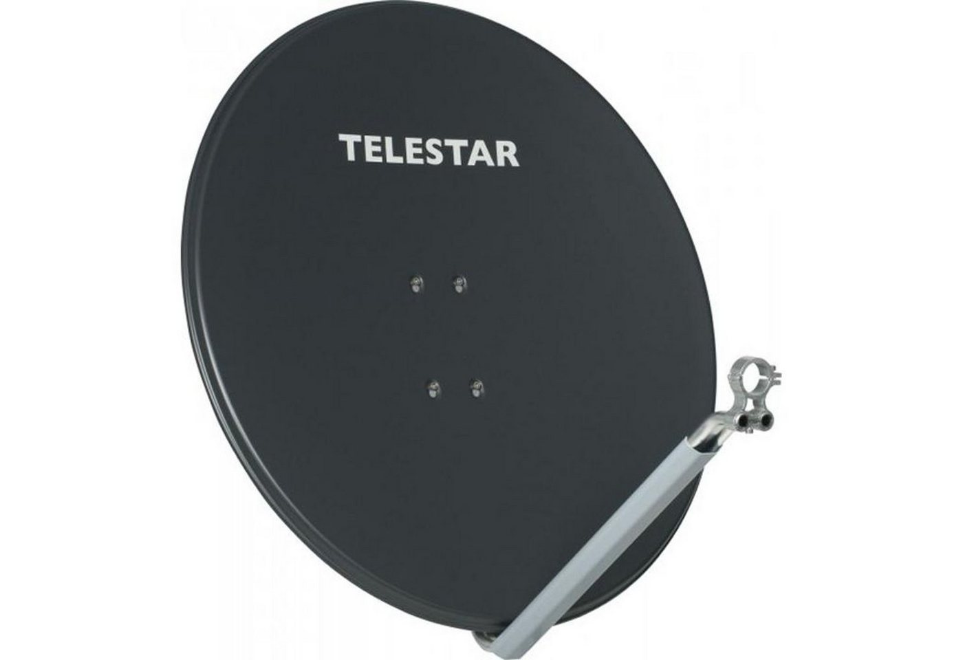 TELESTAR PROFIRAPID 85 SAT-Spiegel 85cm inkl. PROFIMOUNT und 40mm LNB-Halterung SAT-Antenne (Farbe: schiefergrau, zur Schnellmontage) von TELESTAR