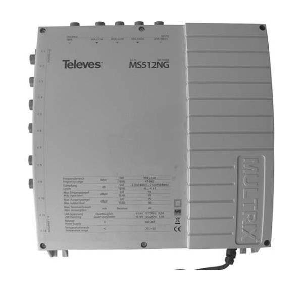Televes Multischalter 5in12 MS512NG mit terr. Eingang Schaltnetzteil Televes Multischalter 5in12 MS512NG mit terr. Eingang Schaltnetzteil von TELEVES Deutschland GmbH