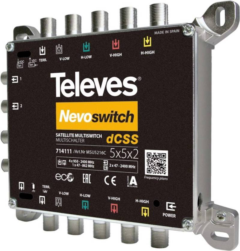 Televes NEVO-SCR Schalter 5 MSU5216C in 2x16,kaskadierbar,dCSS von TELEVES Deutschland GmbH