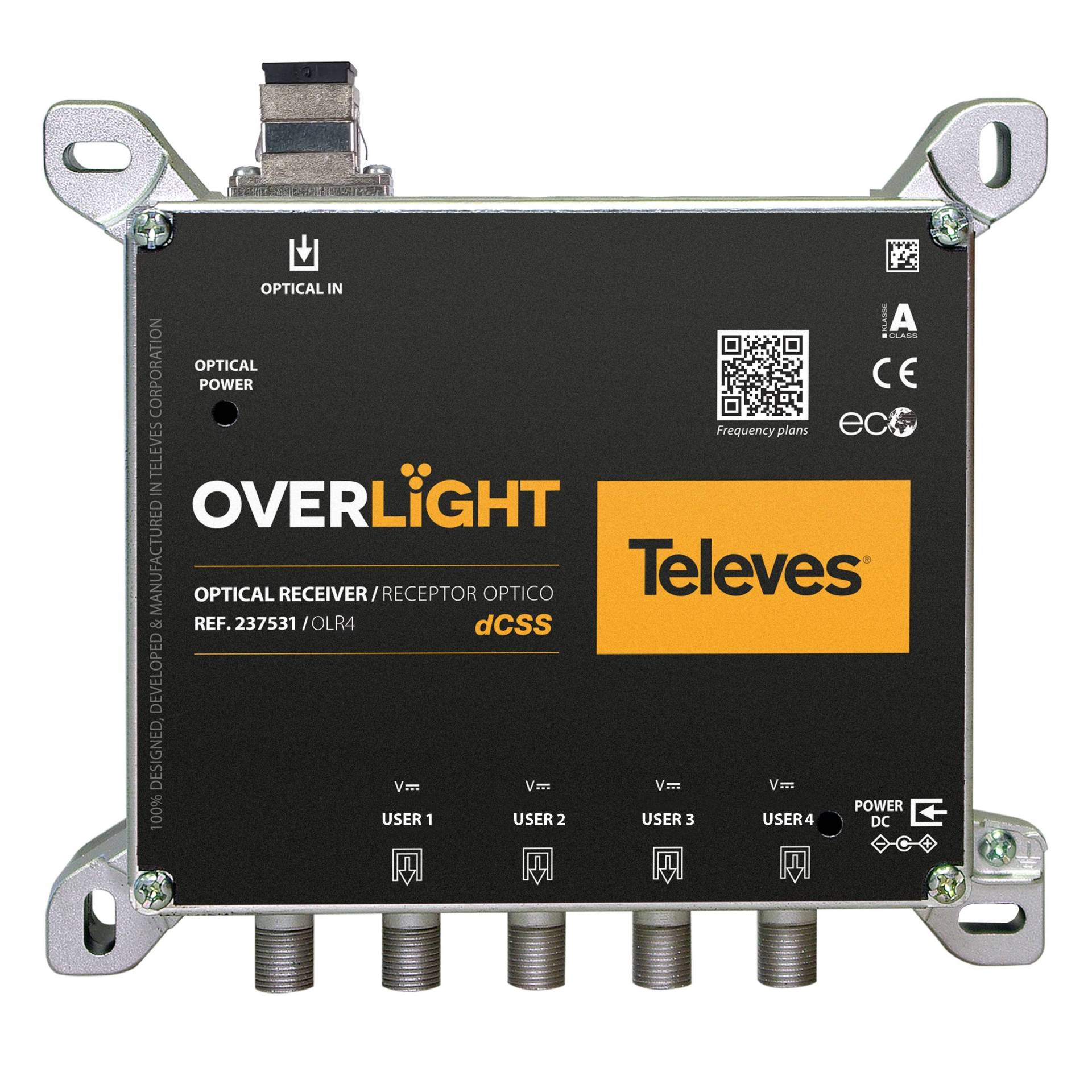 Televes Optischer Rückumsetzer OLR4 Quad/4xDCSS oder 4xLegacy Televes Optischer Rückumsetzer OLR4 Quad/4xDCSS oder 4xLegacy von TELEVES Deutschland GmbH