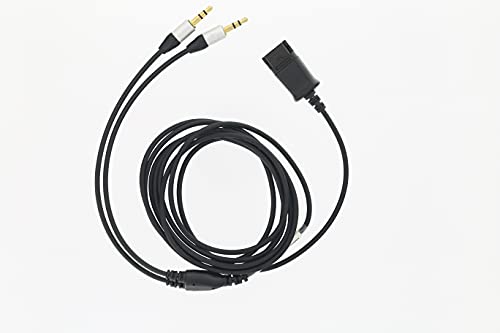TELLUR Adapterkabel QD auf 2 x Jack 3,5 mm für Headset Voice 510N/520N, 2,2 m Lang TELLUR Adapterkabel QD auf 2 x Jack 3,5 mm für Headset Voice 510N/520N, 2,2 m Lang von TELLUR