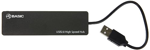 TELLUR Basic USB Hub, 4 Anschlüsse, USB 2.0, Schwarz von TELLUR