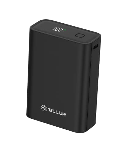 TELLUR Compact Pro PD701 tragbares Ladegerät für Tablet, Smartphone, PD3.0 20 W, QC3.0 22,5 W, Huawei Supercharge 22,5 W, Schnellladung, Laden und Entladen gleichzeitig (20.000 mAh) von TELLUR
