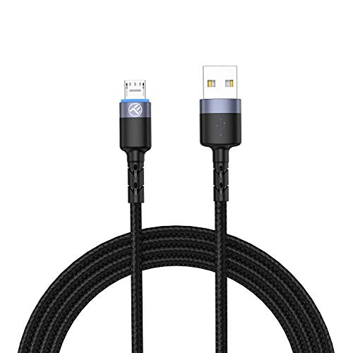 TELLUR Datenkabel USB auf Micro USB, LED, Nylon geflochten, 2m schwarz TELLUR Datenkabel USB auf Micro USB, LED, Nylon geflochten, 2m schwarz von TELLUR