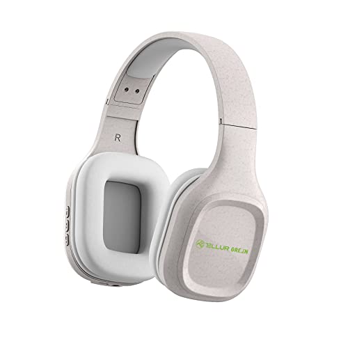 TELLUR Green Bluetooth Over-Ear Headphones Pulse Foldable Cream von TELLUR