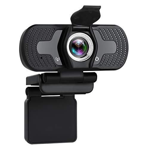 TELLUR - Webcam Full HD Basic, 1080p/30fps, Autofokus, automatische Beleuchtungskorrektur, integriertes Mikrofon, 97° Winkel, Sichtschutz, 1,5m Kabel, USB, Farbe: schwarz von TELLUR