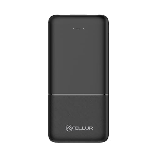 Tellur 10000mAh Power Bank, 2xUSB+USB-C+MicroUSB, Black von TELLUR