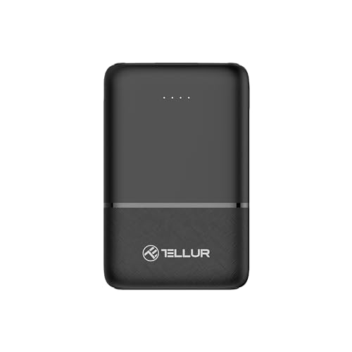 Tellur 5000mAh Power Bank, 2xUSB+USB-C+MicroUSB, Black von TELLUR