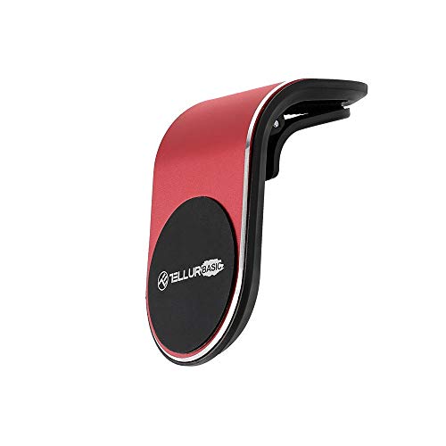 Tellur Basic Car Phone Holder Magnetic MCM7, Air Vent Mount, Red von TELLUR