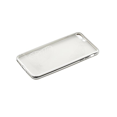 Tellur TLL121151 Silikon Schutzhülle für Apple iPhone 7 Plus Schmetterling Silber von TELLUR