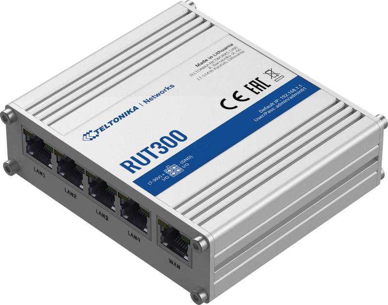 TELTONIKA RUT300 - Router, 5-Port, Fast Ethernet von TELTONIKA