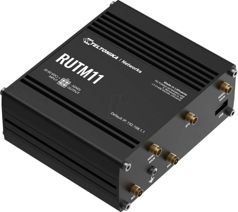 TELTONIKA RUTM11 - Industrial LTE Cat 6 Router, WLAN, 4G / 3G, Dual SIM von TELTONIKA