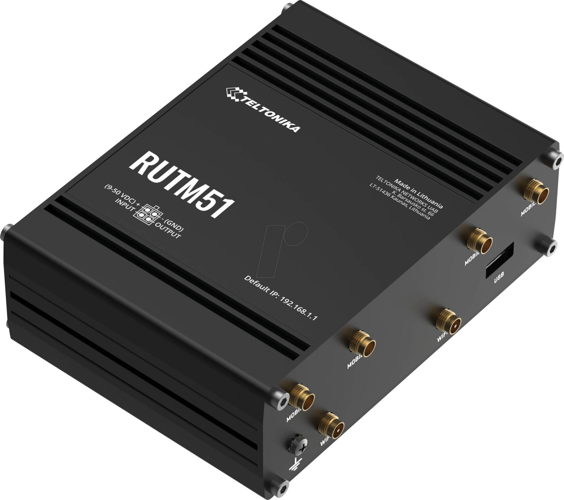 TELTONIKA RUTM51 - Industrial 5G Router, WLAN, 4G / 3G, Dual SIM TELTONIKA RUTM51 - Industrial 5G Router, WLAN, 4G / 3G, Dual SIM von TELTONIKA