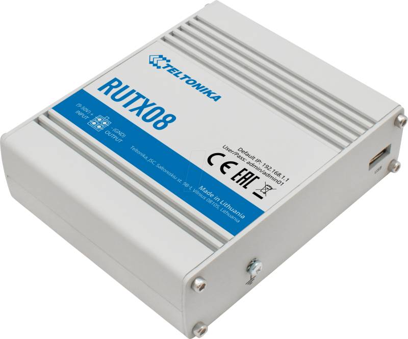 TELTONIKA RUTX08 - IoT Router, 4GE von TELTONIKA