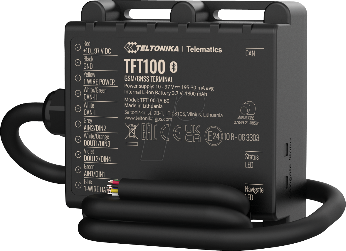 TELTONIKA TFT100 - Terminal-Tracker, GSM, GPRS, GNSS, Bluetooth von TELTONIKA