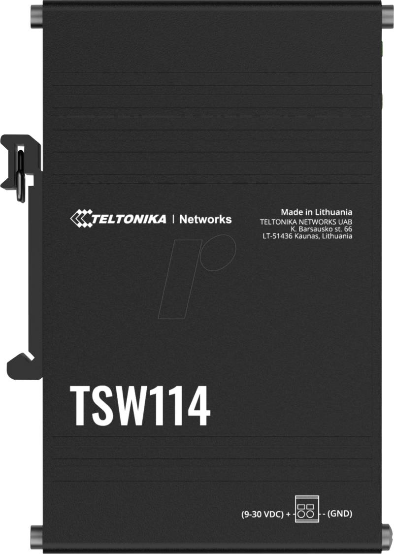 TELTONIKA TSW114 - Switch, 5-Port, Gigabit Ethernet, DIN-Halterung von TELTONIKA