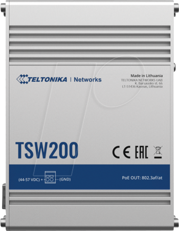 TELTONIKA TSW200 - Switch, 10-Port, Gigabit Ethernet, SFP, PoE+ von TELTONIKA