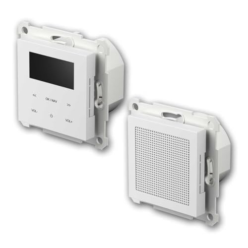 LOGIQ Unterputz Radio mit 2W RMS Lautsprecher, DAB+, UKW und Bluetooth, OLED-Display, Weck- und Sleeptimer, erweiterbar mit 2. Lautsprecher, weiß LOGIQ Unterputz Radio mit 2W RMS Lautsprecher, DAB+, UKW und Bluetooth, OLED-Display, Weck- und Sleeptimer, erweiterbar mit 2. Lautsprecher, weiß von TEM