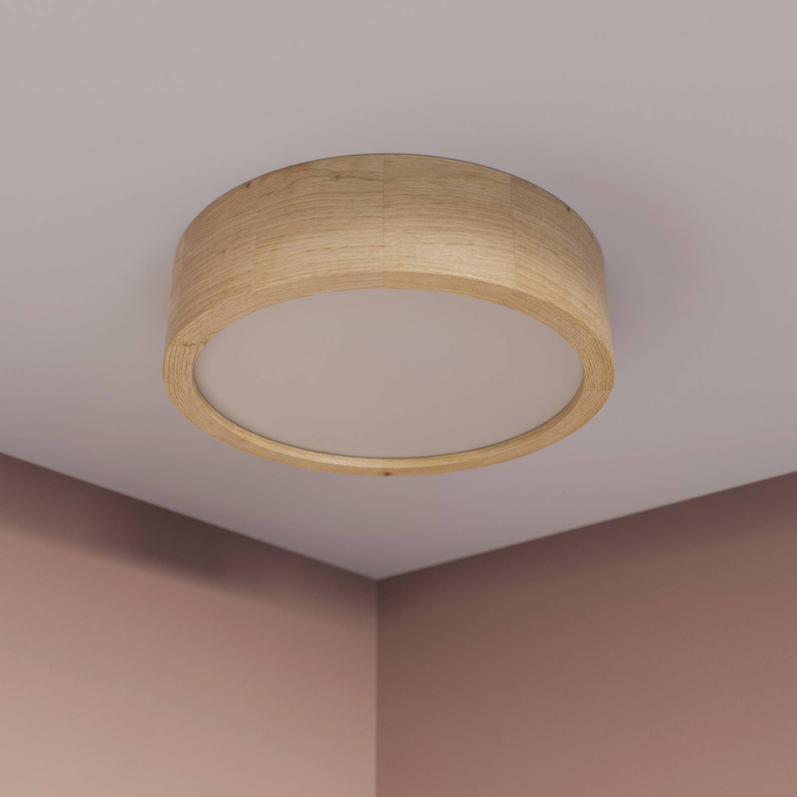 Deckenleuchte Cleo, Ø 28 cm, eiche von TEMAR LIGHTING