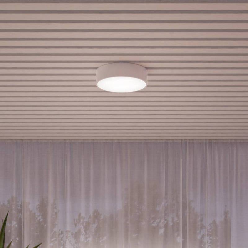 Deckenleuchte Cleo, Ø 50 cm, IP54, weiß, Metall, E27 von TEMAR LIGHTING