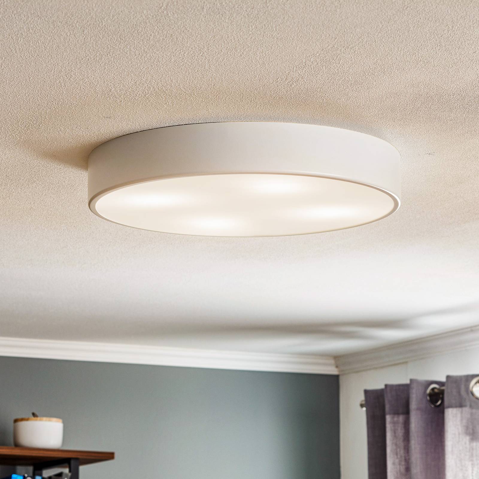 Deckenlampe Cleo 500, weiß, Sensor, IP20, Ø 50 cm, Metall Deckenlampe Cleo 500, weiß, Sensor, IP20, Ø 50 cm, Metall von TEMAR LIGHTING