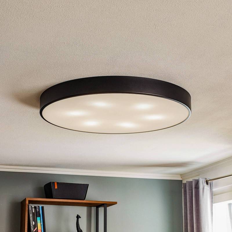 Deckenlampe Cleo 800, schwarz, Sensor, IP20, Ø 78 cm, Metall von TEMAR LIGHTING
