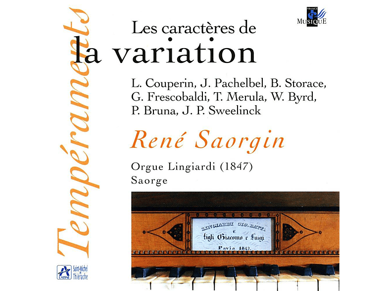 Rene Saorgin - Les Caractères de la Variation (CD) von TEMPERAMEN