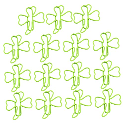 TEMPNAP 1 Satz 15 Stück Kleeblatt-Lesezeichen Clips grüne Papierklammern Kreativ süße Büroklammern sortiert test Papier Büroklammern Masse Papierclip Umspritzen Green TEMPNAP 1 Satz 15 Stück Kleeblatt-Lesezeichen Clips grüne Papierklammern Kreativ süße Büroklammern sortiert test Papier Büroklammern Masse Papierclip Umspritzen Green von TEMPNAP