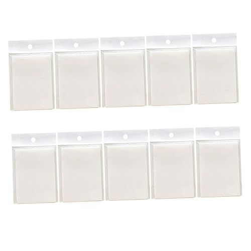 TEMPNAP 10Stücke Klares Memo Pad Wasserdichtes Selbstklebendes Notizpapier für Erinnerungen Büro und Schule Transparentes Design Praktische Haftnotizen für Kreative von TEMPNAP