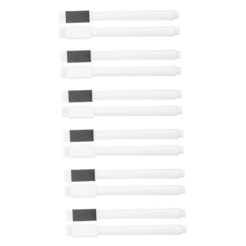 TEMPNAP 12 Stücke Magnetische Flüssigkreidestifte Für Tafeln Kreidemarker Mit Weißer Tinte Löschbar Mit Pinsel Weiße Marker Für Tafeln TEMPNAP 12 Stücke Magnetische Flüssigkreidestifte Für Tafeln Kreidemarker Mit Weißer Tinte Löschbar Mit Pinsel Weiße Marker Für Tafeln von TEMPNAP