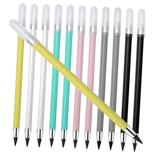 TEMPNAP 12Stücke Tintenlose Bleistifte Wiederverwendbare Bleistifte mit Radiergummi Ergonomische Schreibhilfe für Erwachsene Zeichnen und Schreiben Langlebig TEMPNAP 12Stücke Tintenlose Bleistifte Wiederverwendbare Bleistifte mit Radiergummi Ergonomische Schreibhilfe für Erwachsene Zeichnen und Schreiben Langlebig von TEMPNAP