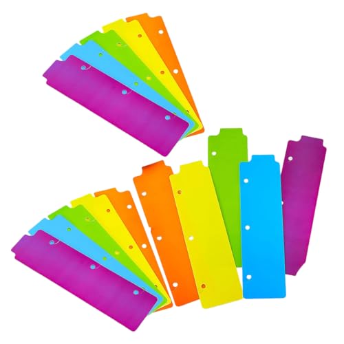 TEMPNAP 15 Stück Bindemittel büromaterial ordner Spiral Notizbuch Trennwände Mini Buchzeichen Schreibwaren Trenner Lesezeichen für Spiralplaner Notizbuchteiler Spiralplaner-Lesezeichen Abs von TEMPNAP